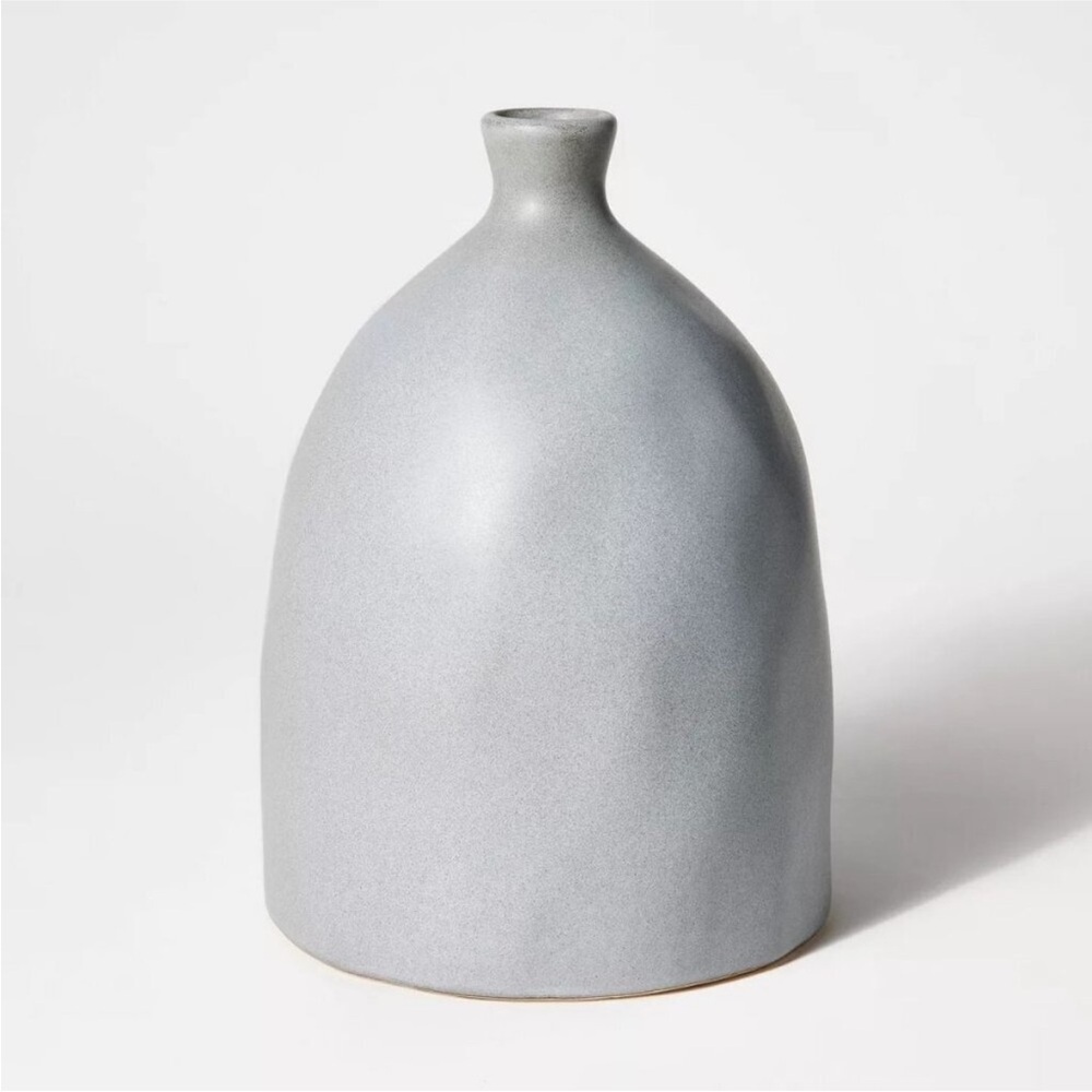Threshold Studio McGee Ceramic Slate Vase Gray